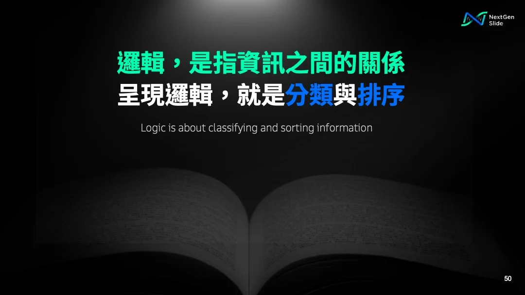 邏輯指的是分類與排序